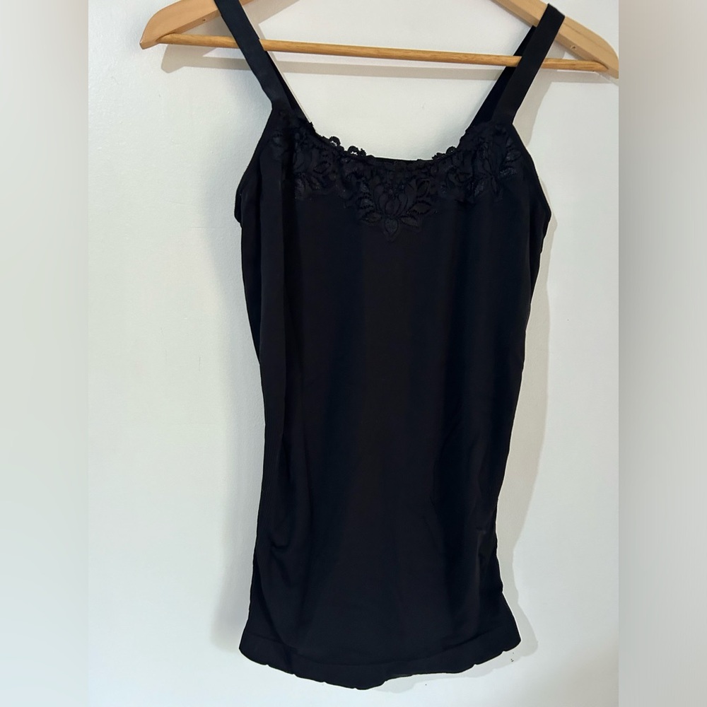 Black Lace Trim Shapewear Camisole